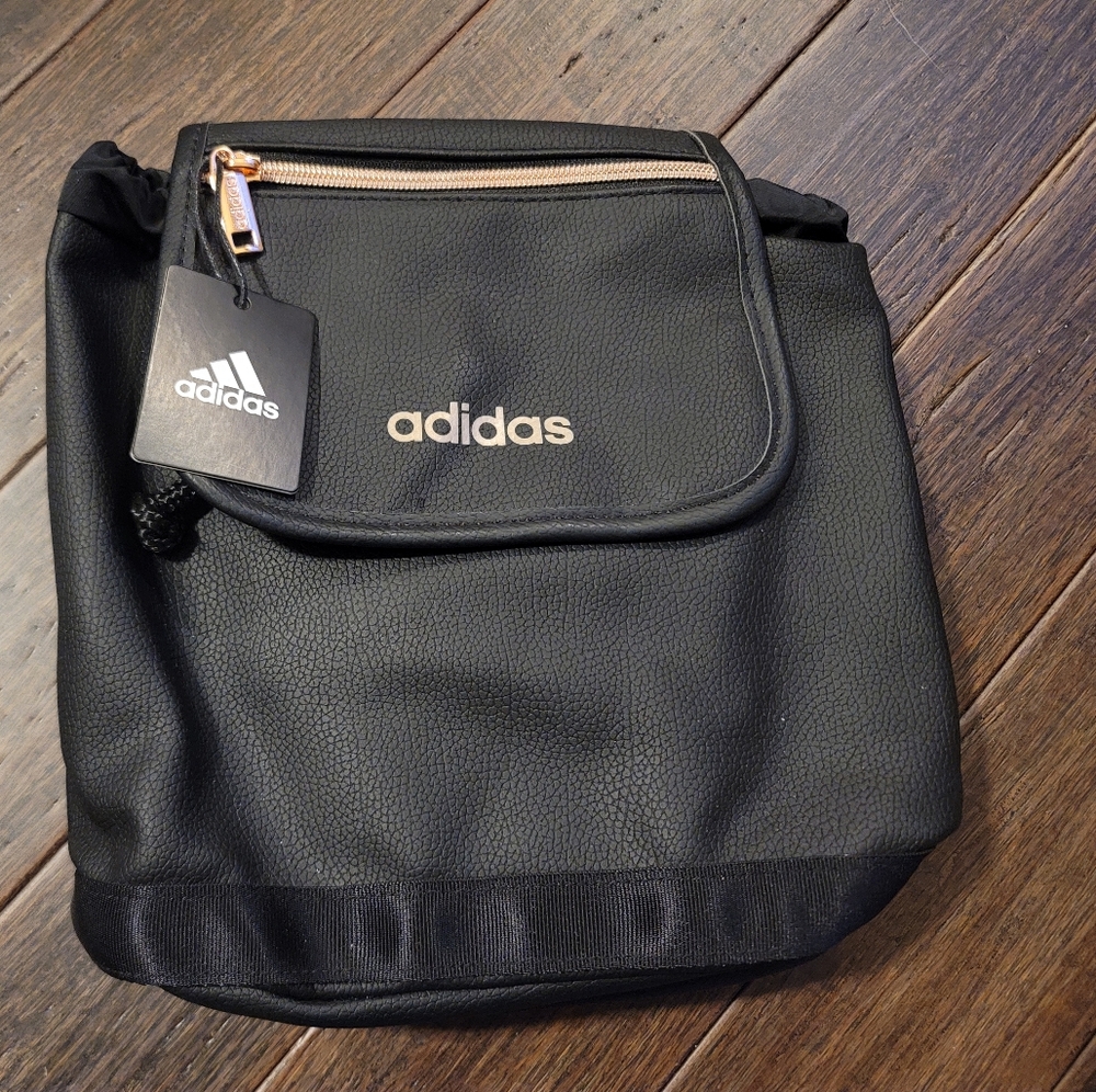 Adidas Black and Gold Backpack
